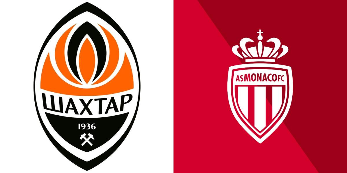 Champions, stasera Shakthar Donetsk-Monaco: dove vederla - Immagine in evidenza: Shakthar Donetsk-Monaco - crediti foto (rispettivamente per i due stemmi): pagine Facebook ufficiali delle due società