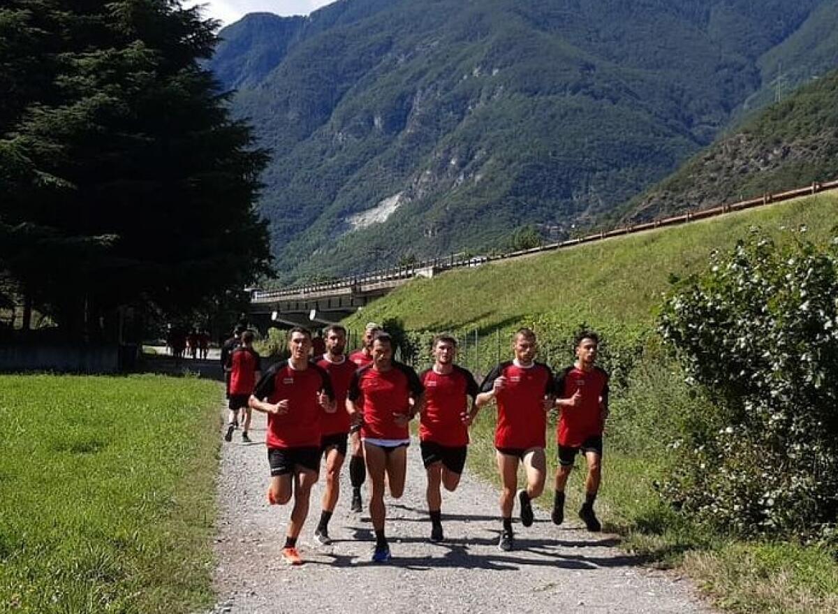 Foggia, prosegue il lavoro nel ritiro precampionato - Immagine in evidenza: uno scatto dal ritiro precampionato del Foggia - crediti foto: profilo ufficiale Instagram Calcio Foggia 1920