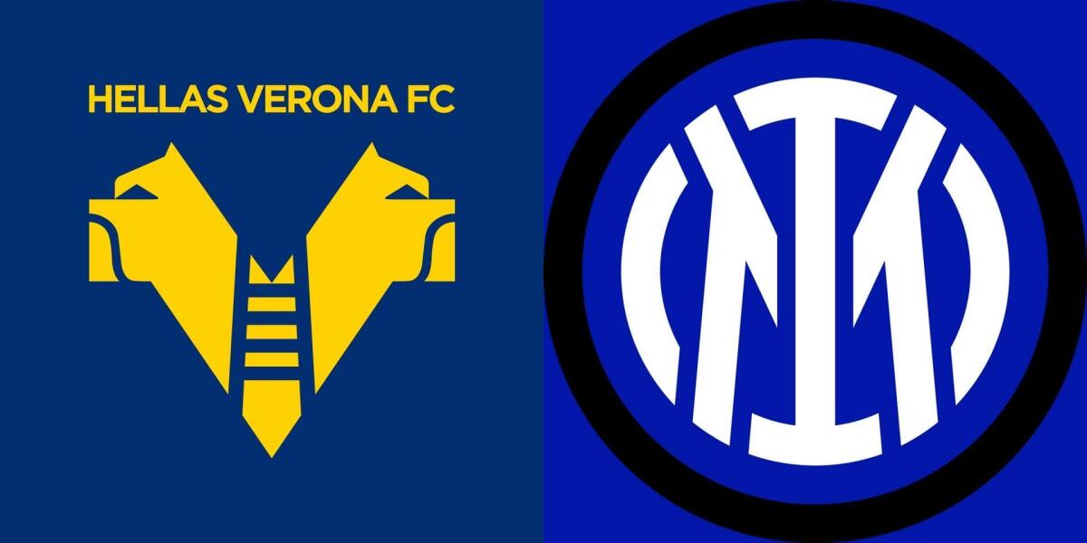 Serie A, le formazioni ufficiali di Hellas Verona-Inter - Immagine in evidenza: Hellas Verona-Inter - crediti foto (rispettivamente per i due stemmi): pagine Facebook ufficiali delle due società