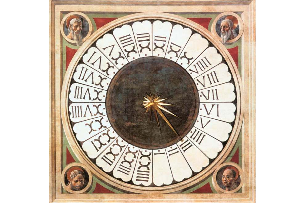 Orologio liturgico, Paolo Uccello (1443), controfacciata del Duomo di Firenze