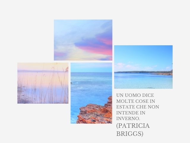 Un uomo dice molte cose in estate che non intende in inverno.(Patricia Briggs)