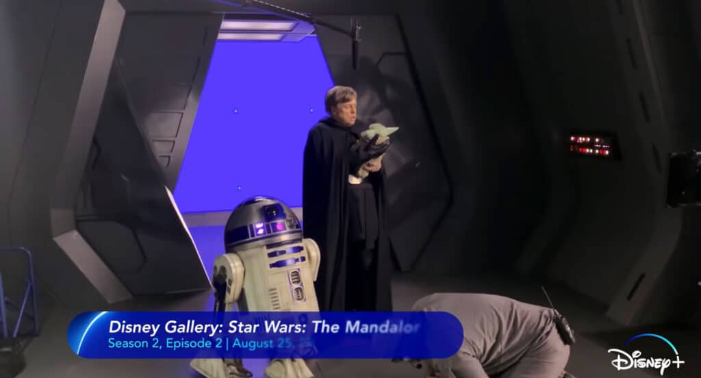 Mark Hamill sul set di The Mandalorian
