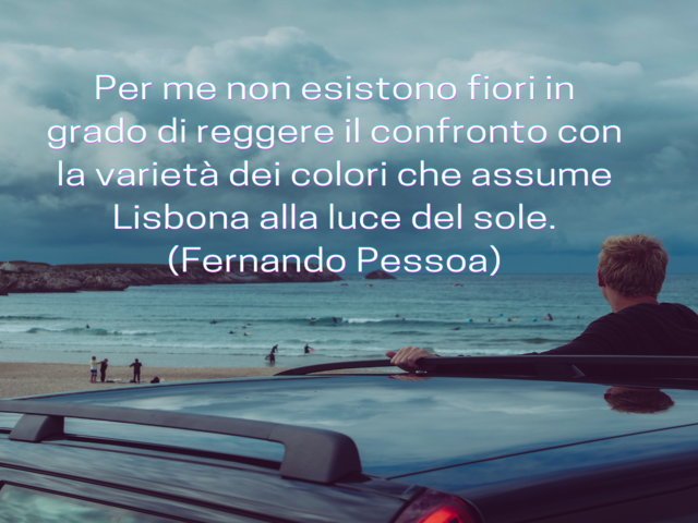 Per me non esistono fiori in grado di reggere il confronto con la varietà dei colori che assume Lisbona alla luce del sole.(Fernando Pessoa)