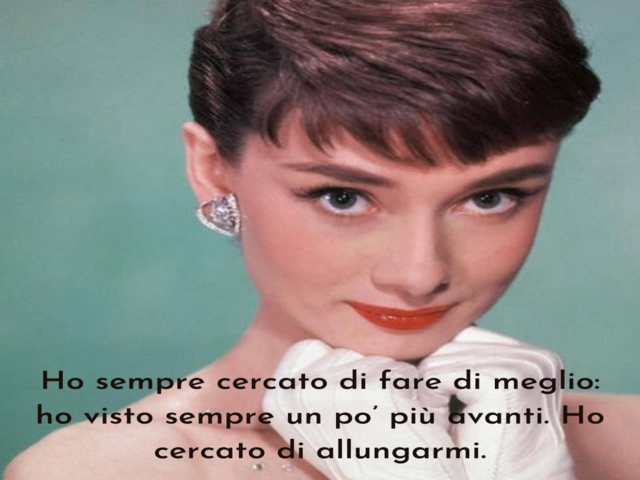 Ho sempre cercato di fare di meglio: ho visto sempre un po’ più avanti. Ho cercato di allungarmi.