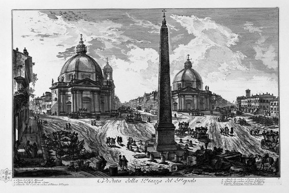 Incisione di Gianbattista Piranesi risalente al XVIII secolo.