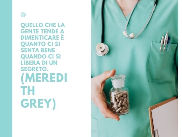 Quello che la gente tende a dimenticare è quanto ci si senta bene quando ci si libera di un segreto.(Meredith Grey)