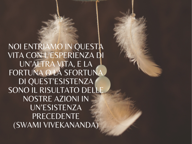 Noi entriamo in questa vita con l’esperienza di un’altra, e la fortuna o la sfortuna di quest’esistenza sono il risultato delle nostre azioni in un’esistenza precedente; e così noi stiamo diventando sempre migliori fino a che alla fine sarà raggiunta la p