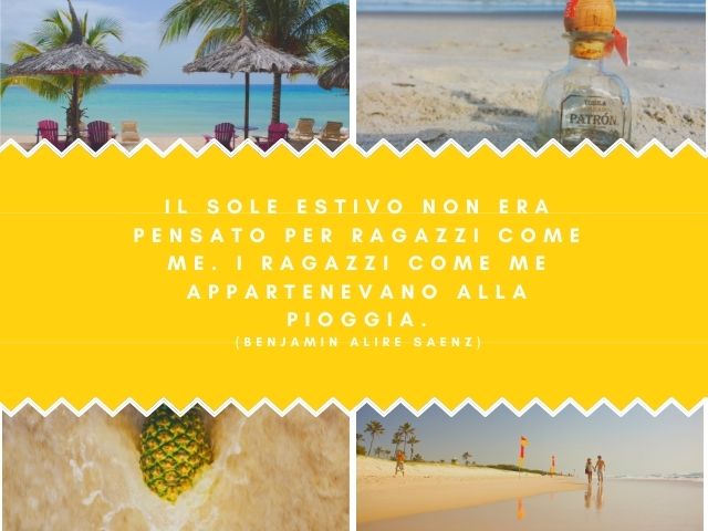 Il sole estivo non era pensato per ragazzi come me. I ragazzi come me appartenevano alla pioggia.(Benjamin Alire Saenz)
