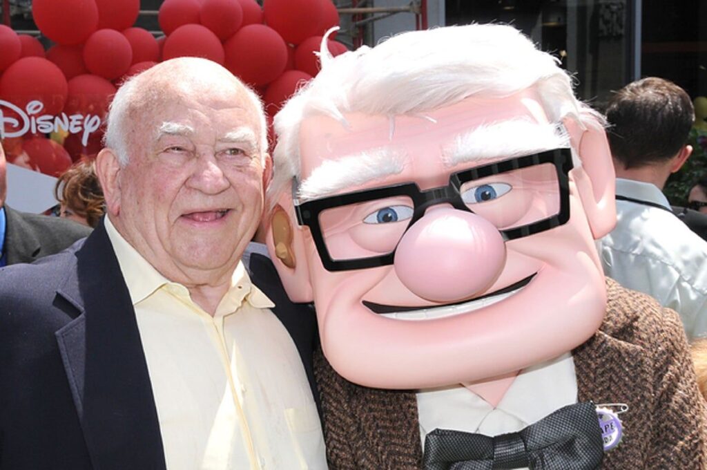 Ed Asner e Carl, protagonista di Up