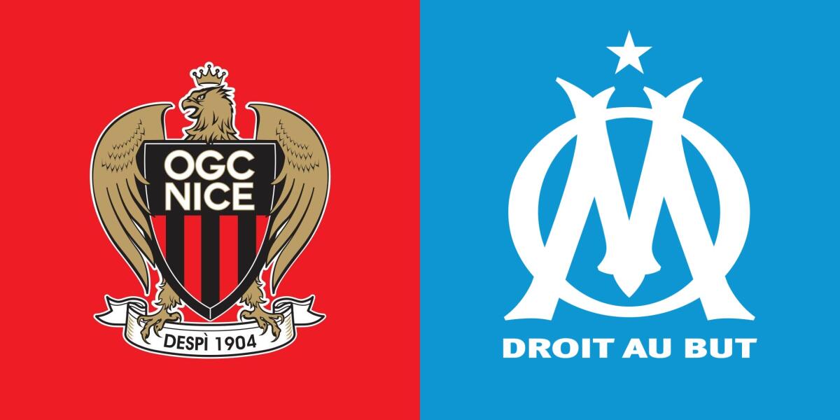Ligue 1, Nizza-Marsiglia si recupererà mercoledì 27 ottobre - Immagine in evidenza: Nizza-Marsiglia - crediti foto (rispettivamente per i due stemmi): pagine Facebook ufficiali delle due società