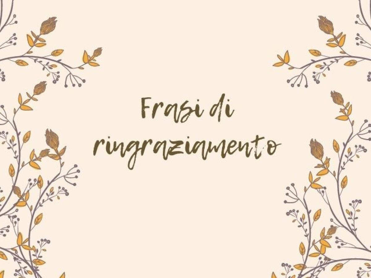 Frasi di ringraziamento: 184 pensieri e immagini, per esprimere la propria gratitudine in ogni occasione - 