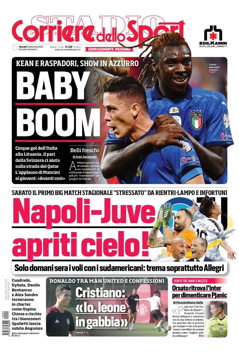 Rassegna stampa, le prime pagine dei quotidiani sportivi di oggi