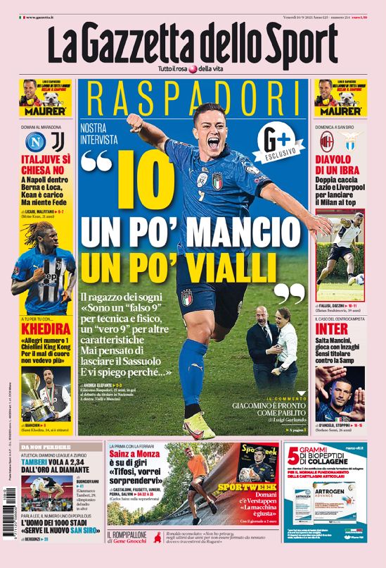 Rassegna stampa, le prime pagine dei quotidiani sportivi di oggi