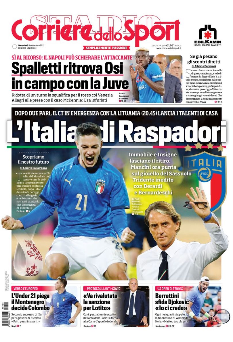 Rassegna stampa, le prime pagine dei quotidiani sportivi di oggi