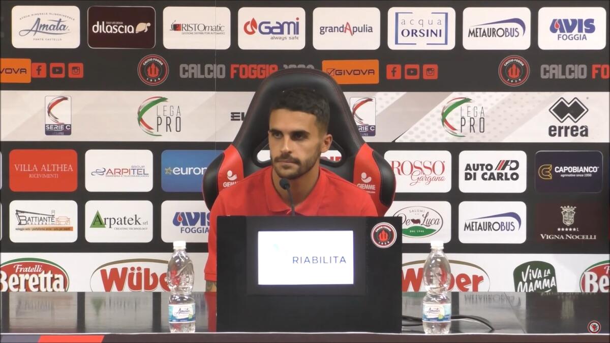Foggia, Garattoni: "Difficile all'inizio, poi è andata meglio" - Immagine in evidenza: Alessandro Garattoni - crediti foto: canale ufficiale YouTube Calcio Foggia 1920