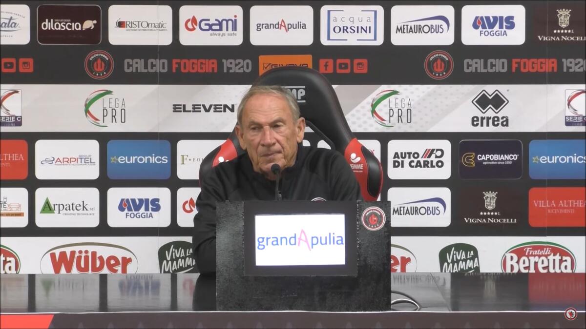 Foggia, Zeman: "Concentrati come a Bari" - Immagine in evidenza: Zdeněk Zeman - crediti: foto: canale ufficiale YouTube Calcio Foggia 1920
