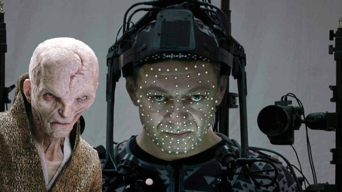 Andy Serkis potrebbe tornare nella serie Andor! - Andy Serkis interpreta il Leader Supremo Snoke