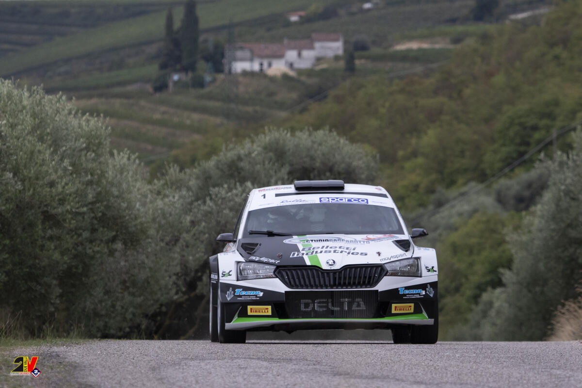 Giandomenico Basso in testa dopo la PS1 “Up Rent Grezzana Power Stage” - 