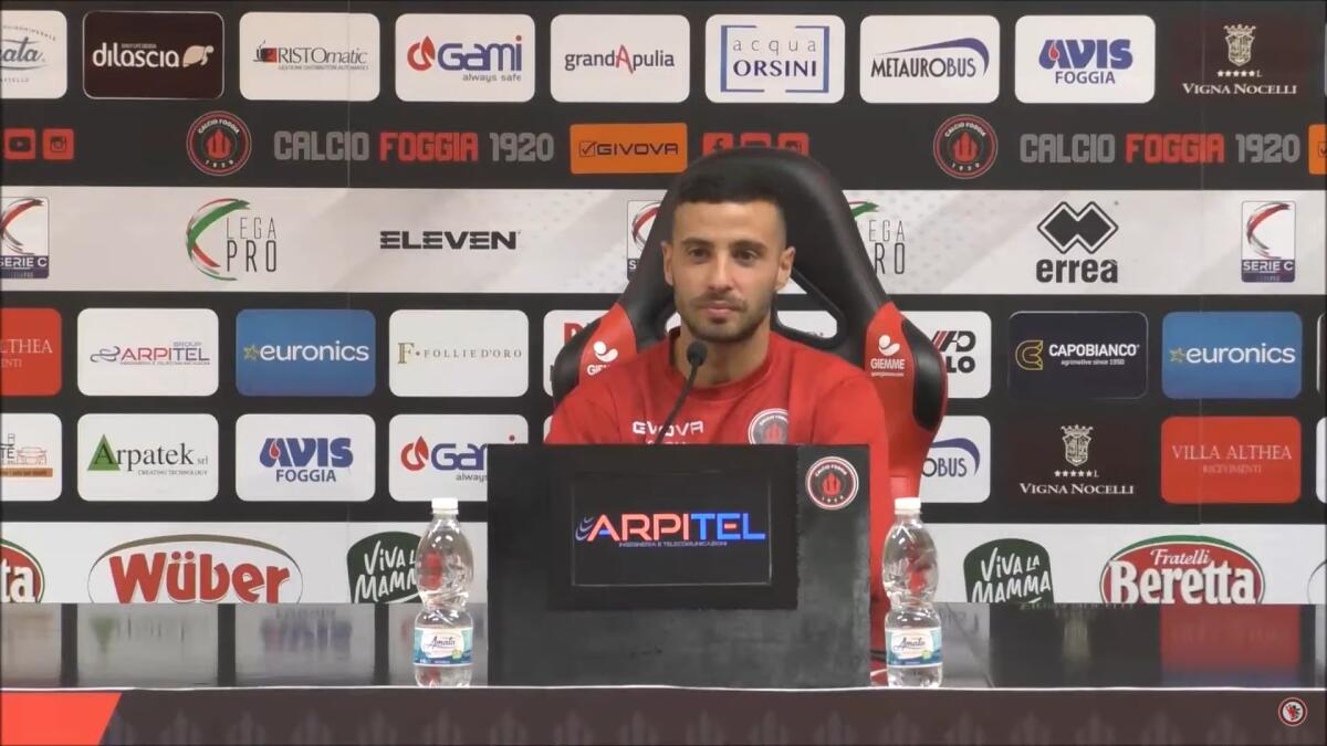 Gallo: "Foggia il coronamento di un sogno" - Immagine in evidenza: Andrea Gallo - crediti foto: canale ufficiale YouTube Calcio Foggia 1920