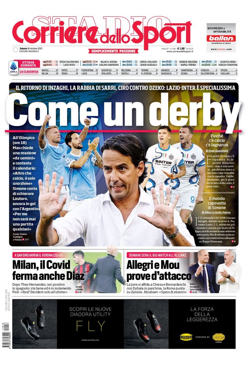 Rassegna stampa, le prime pagine dei quotidiani sportivi di oggi