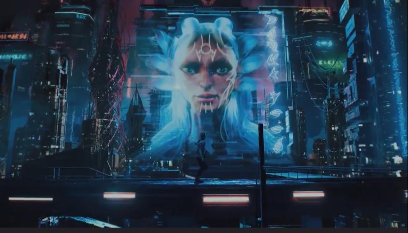 Donna ispirata ad Ahsoka nel video di "Higher Power"