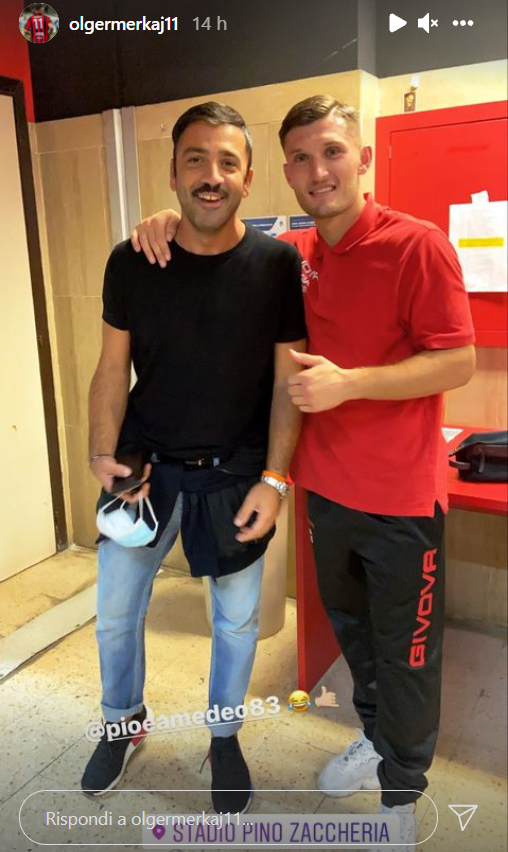 La Instagram Story di Olger Merkaj - crediti foto: profilo ufficiale Instagram Olger Merkaj