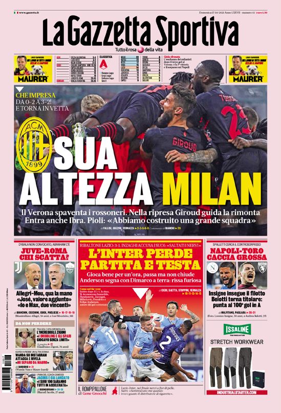 Rassegna stampa, le prime pagine dei quotidiani sportivi di oggi