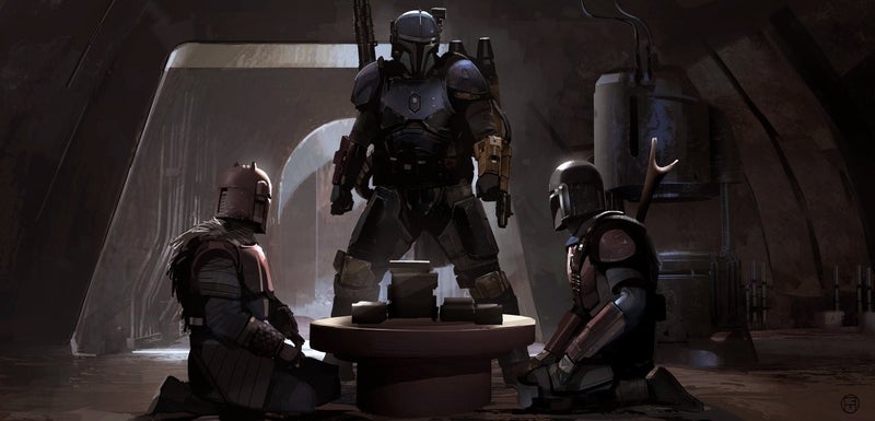 Concept art dei mandaloriani