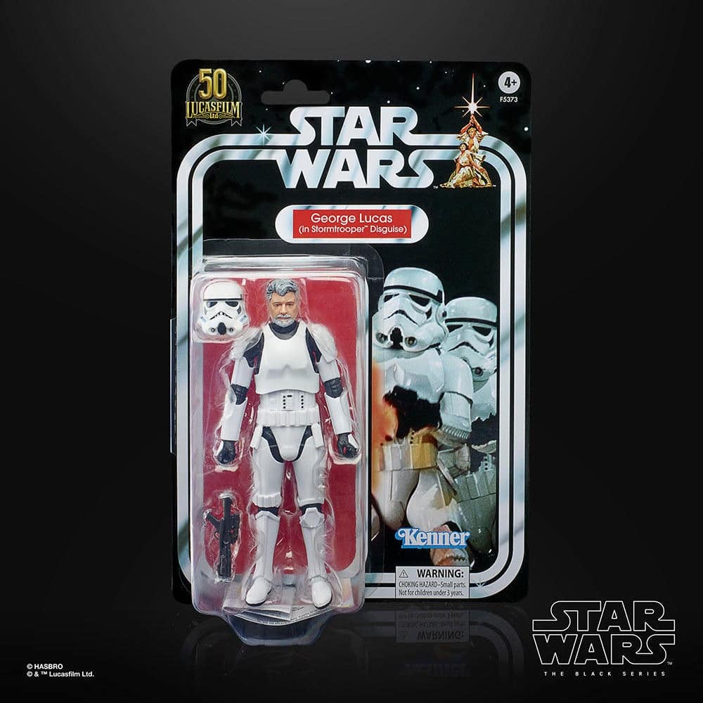 L'action figure di Lucas stormtrooper