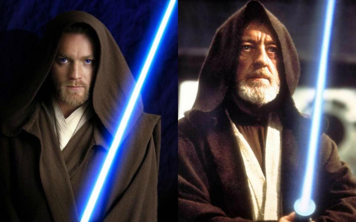Obi-Wan Kenobi: il più grande tra i Jedi - Ewan McGregor e Alec Guinness interpretano Obi-Wan Kenobi