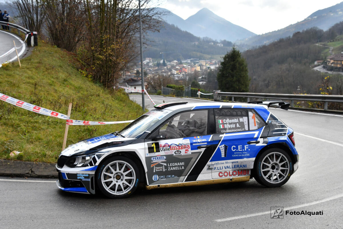 MARCO COLOMBI ED ANGELICA RIVOIR VINCONO 1° RALLY VALLE IMAGNA - 
