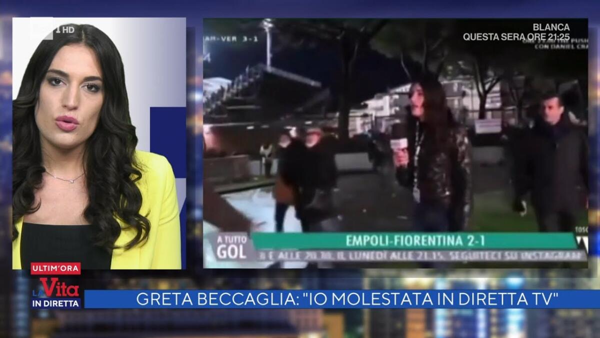 Greta: "Macché goliardata: un gesto grave e lui non capisce". Daspo di 3 anni - Il questore di Firenze ha emesso un Daspo di 3 anni, senza altre prescrizioni, per tenere lontano da manifestazioni sportive il tifoso della Fiorentina di 45 anni accusato di aver molestato la giornalista Greta Beccaglia durante una diretta tv dall'e