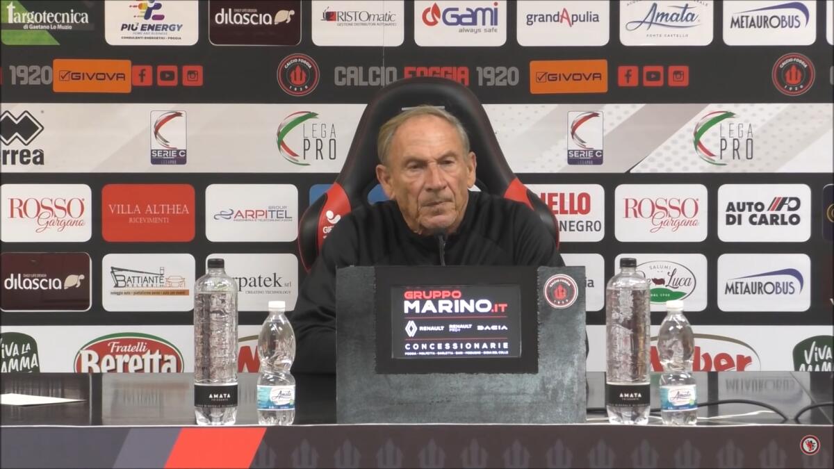 Zeman: "Voglio il Foggia di domenica scorsa" - Immagine in evidenza: Zdeněk Zeman - crediti: foto: canale ufficiale YouTube Calcio Foggia 1920
