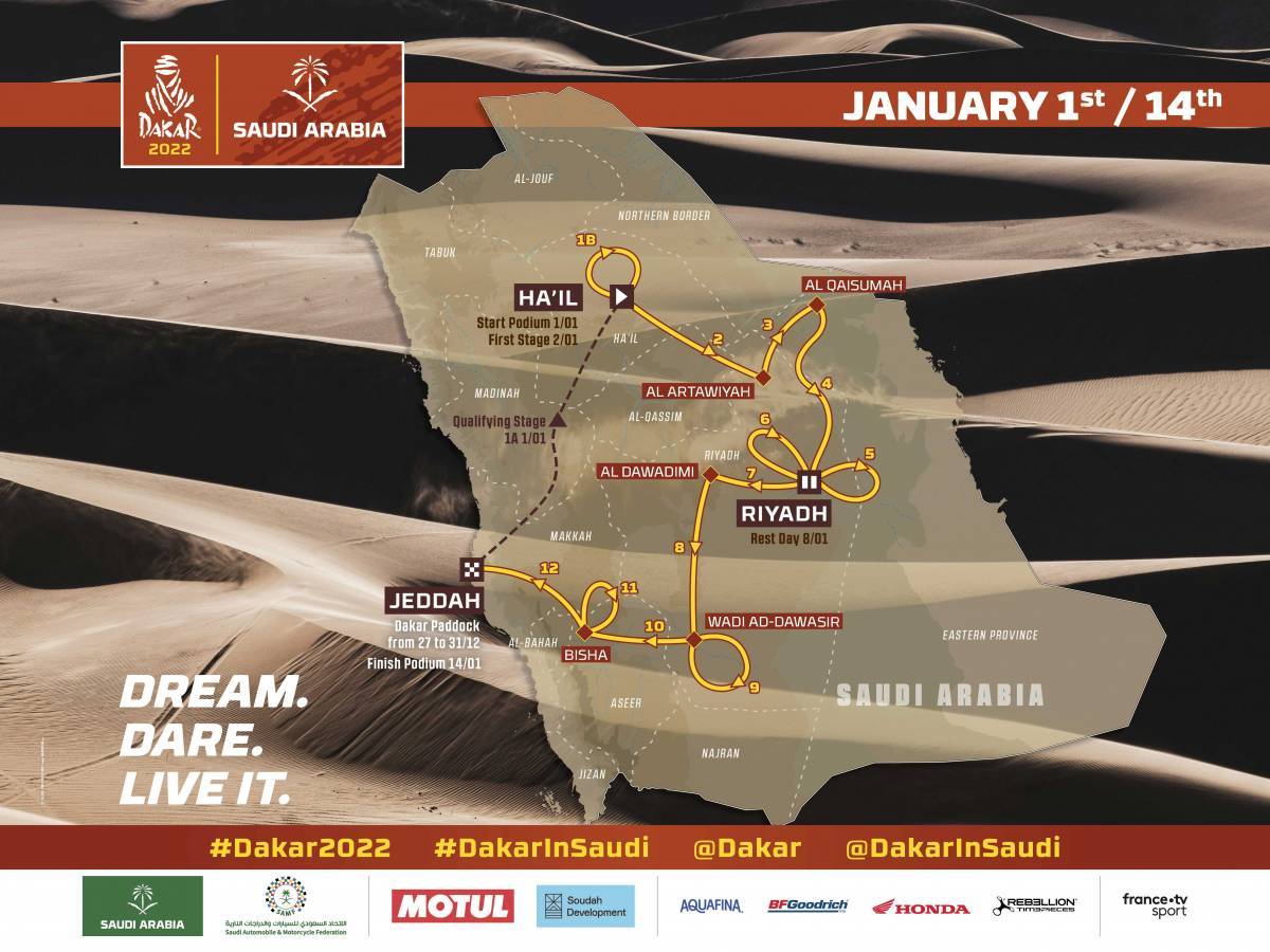 Il percorso della Dakar 2022