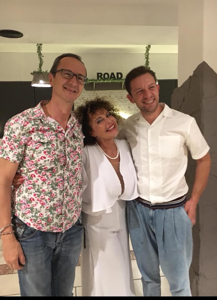 Loreta Ricotta con Michele Norillo (a sin) uno dei presentatori dell'edizione 2019