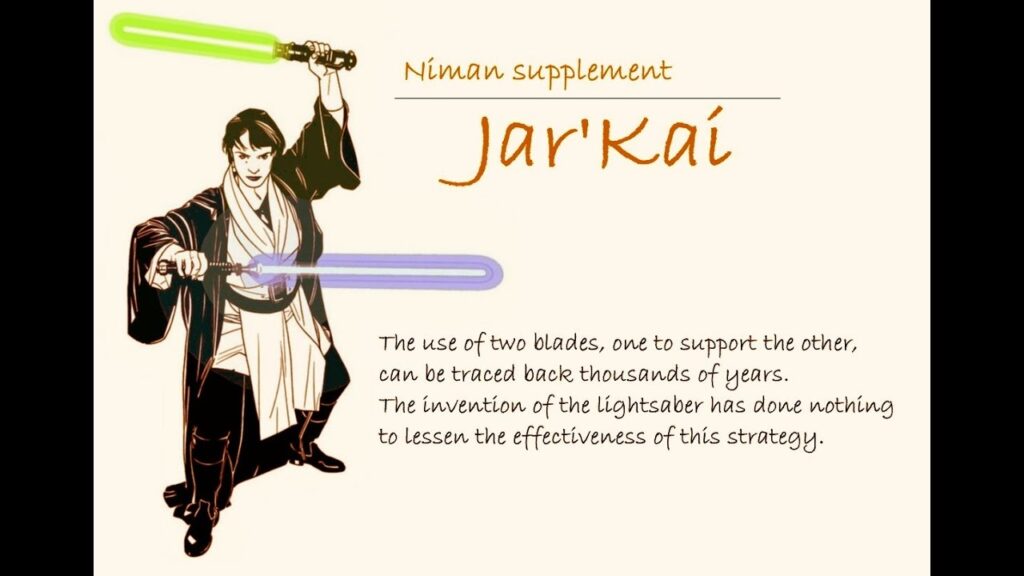 Testo Jedi ritraente descrizione della tecnica supplementare Jar'Kai