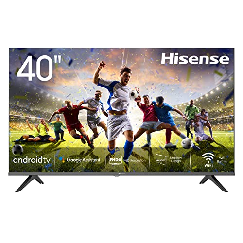 Hisense 40AE5600FA Smart TV Android, LED FULL HD 40', Design Slim, USB Media Player, Tuner DVB-T2/S2 HEVC Main10, Bluetooth