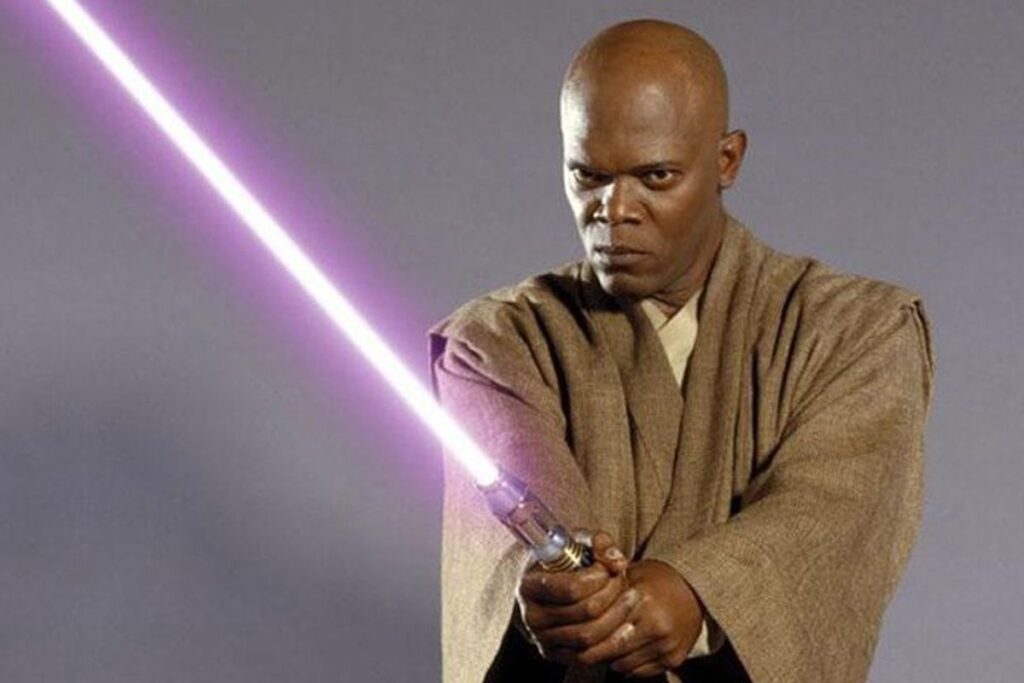 Mace Windu e la sua iconica spada viola