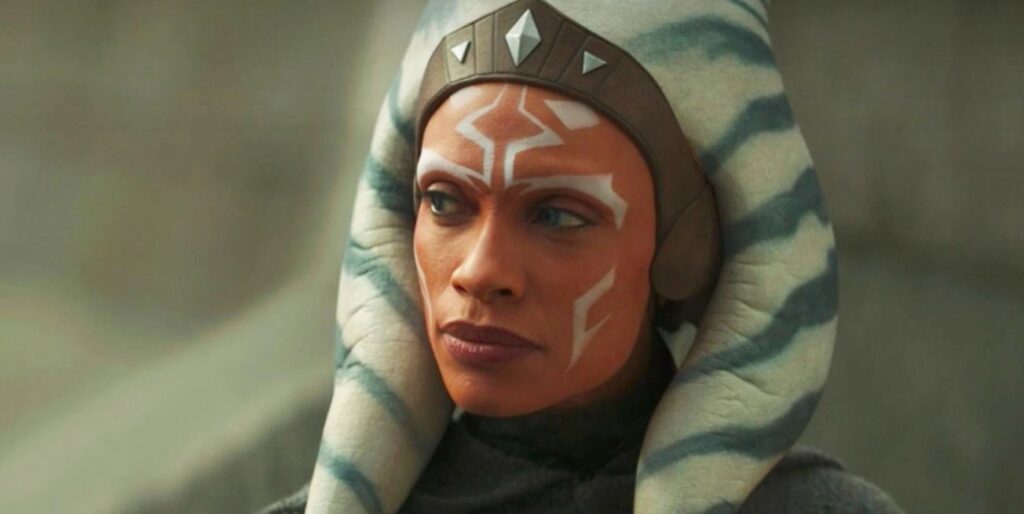 Primo piano di Ahsoka in live action