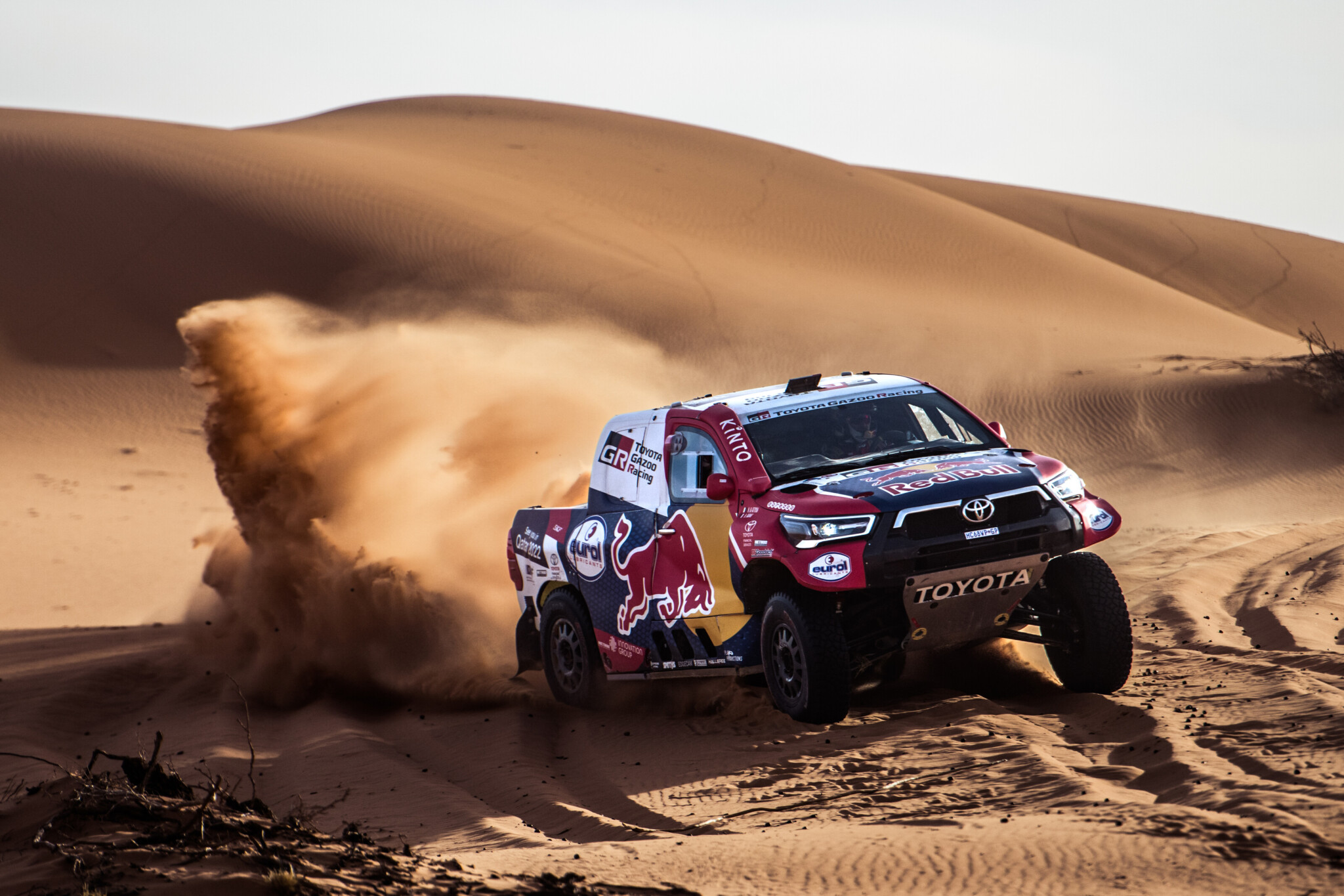 Ultima gara per Al-Attiyah sull'Hilux versione T1, in arrivo la versione 2022 per la Dakar (Foto: RB Content Pool)