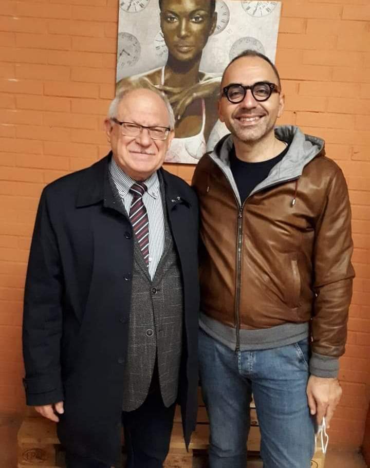 Leonardo Vecchiarino ed il vicepresidente della Regione Puglia Raffaele Piemontese, ph. Facebook