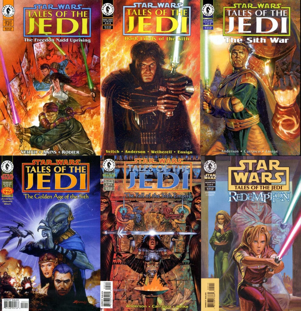 Copertine di Tales of the Jedi.Da: marvel italia forum