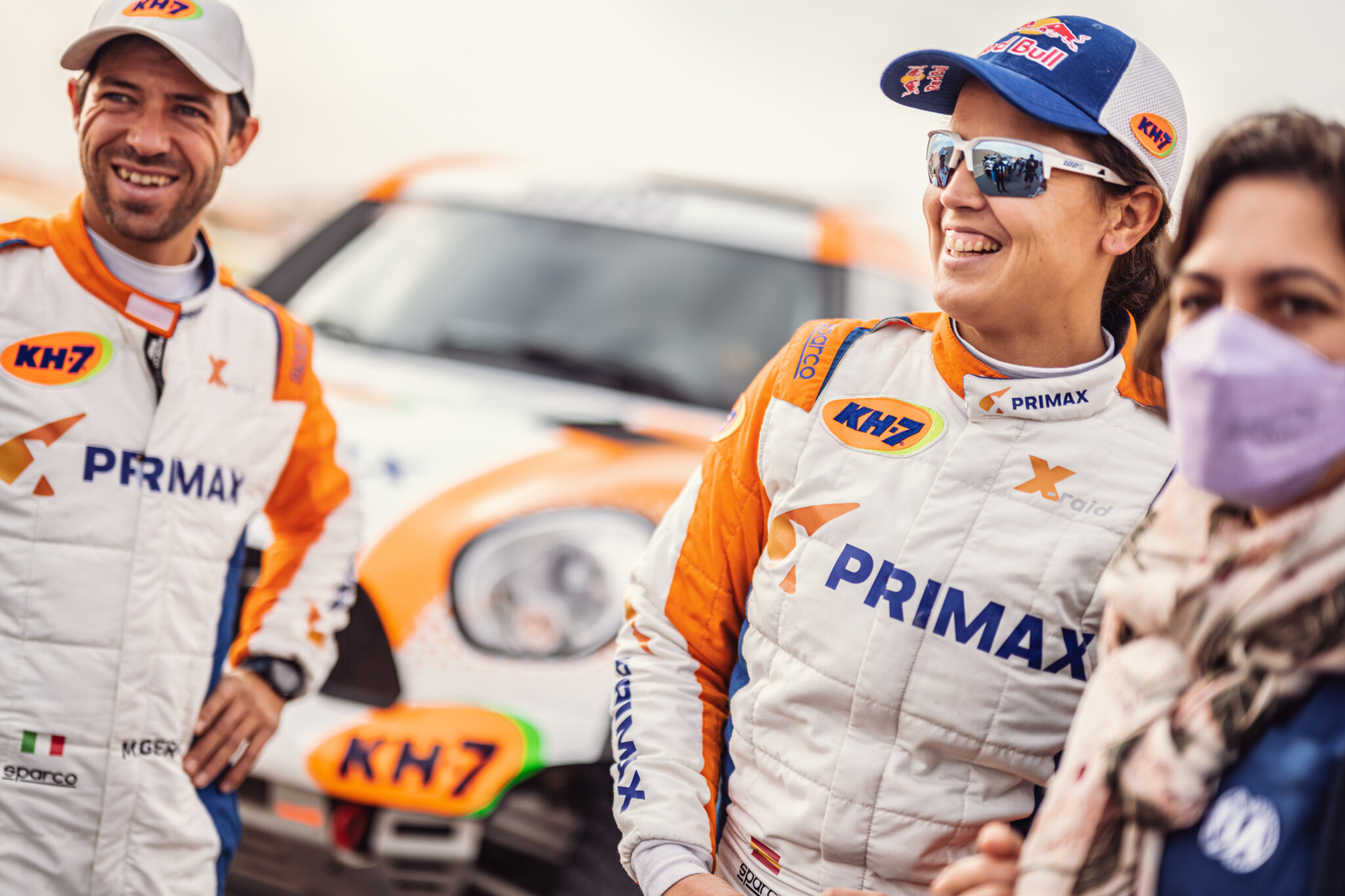 Sfida inedita per Maurizio Gerini che sarà il navigatore di Laia Sanz (Foto: Red Bull Content Pool)
