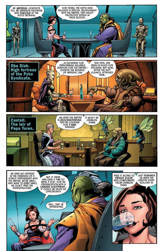 La tavola in cui viene menzionato il principe Xizor