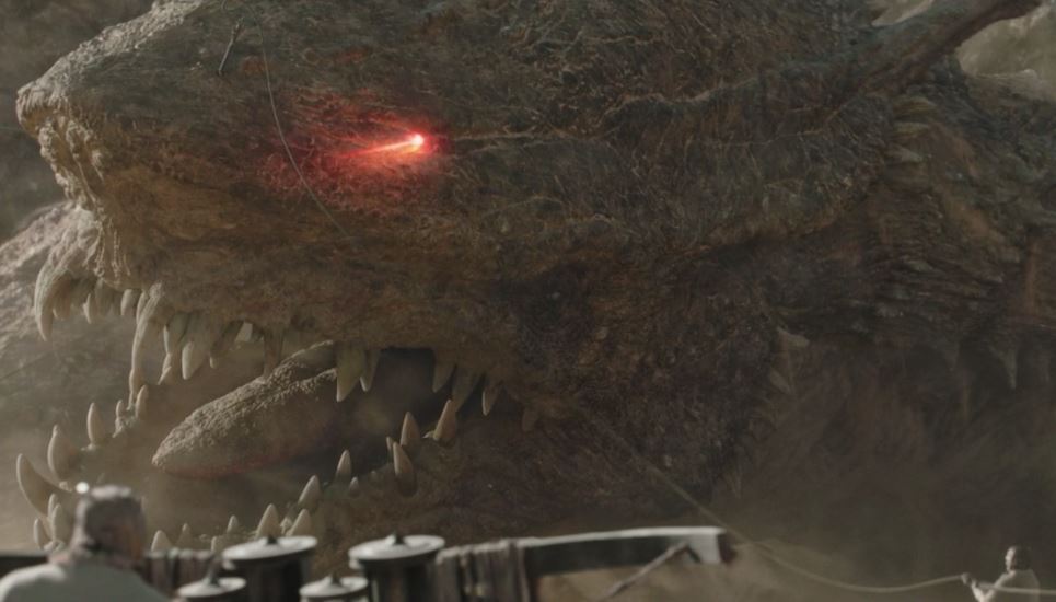 Il temibile drago Krayt in The Mandalorian