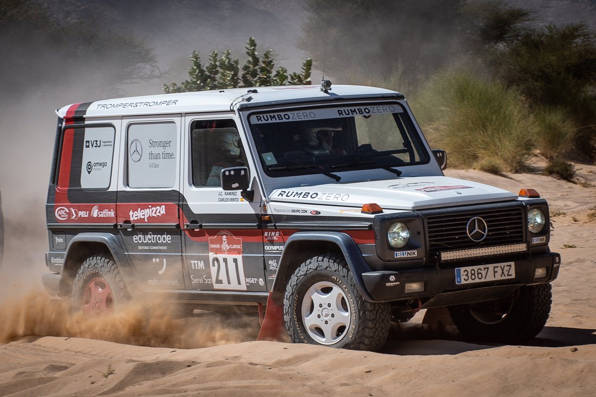 Un Mercedes Classe G al comando della Classic (Foto: A.S.O.)
