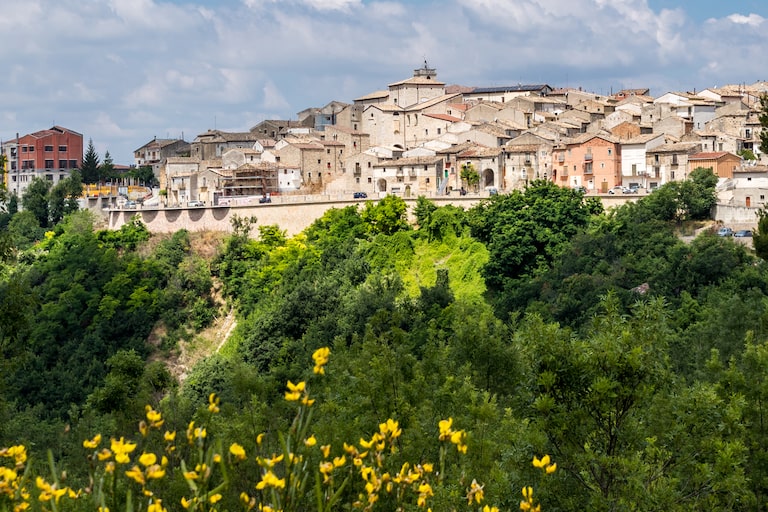 La città italiana Roseto Valfortore.