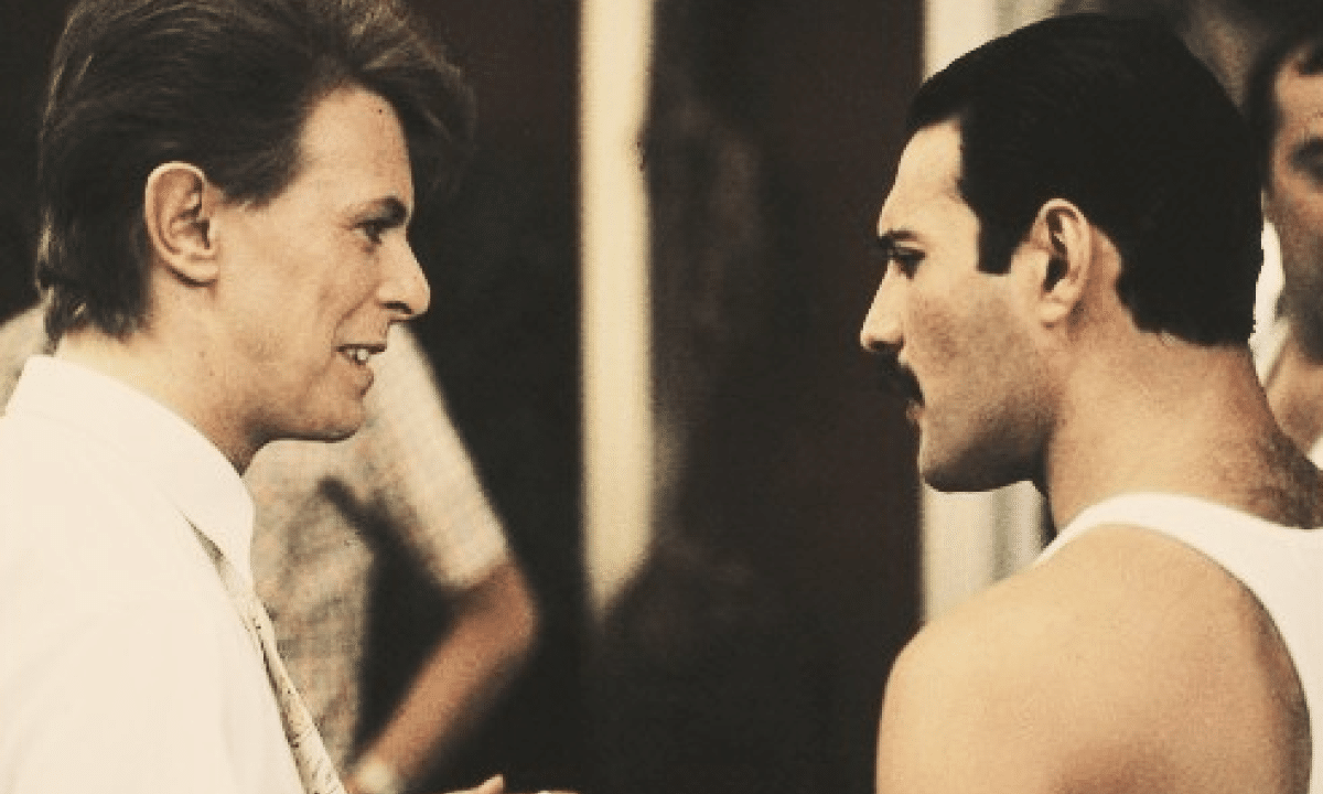 David Bowie e Freddie Mercury, ph. Virginradio.it