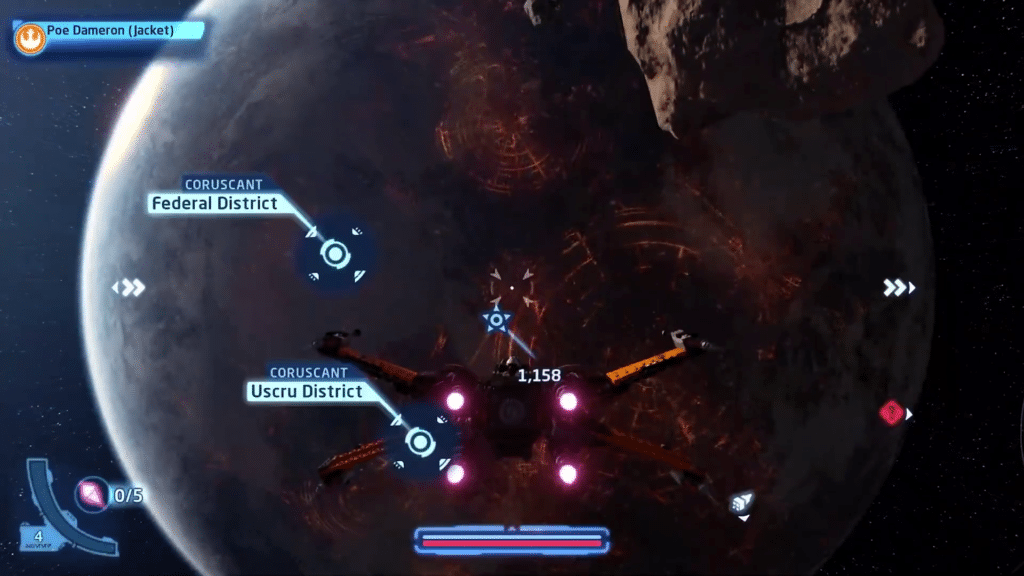 L'arrivo su Coruscant