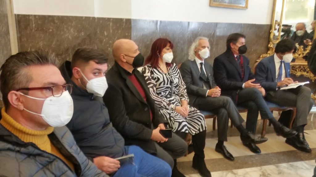 Prefettura di Foggia, 17 gennaio 2022. Presentazione associazione antiracket e antiusura intitolata i fratelli Luciani